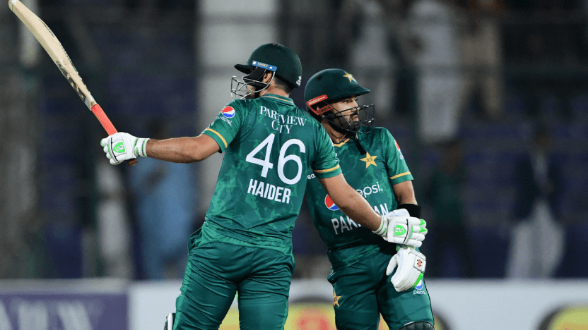 Rizwan and Haider set-up record-breaking win for Pakistan