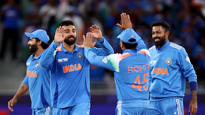 India triumph against New Zealand to top Group A and determine Champions Trophy semi-finals