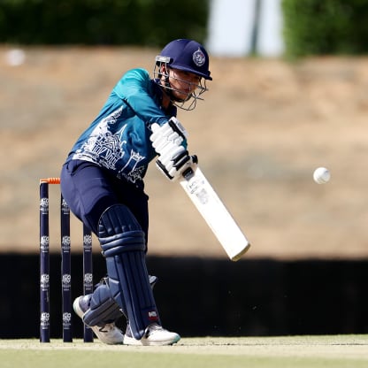 Nattaya Boochatham of Thailand bats during the ICC Women's T20 World Cup Qualifier 2024 match between Thailand and Scotland at Tolerance Oval on May 03, 2024 in Abu Dhabi, United Arab Emirates.