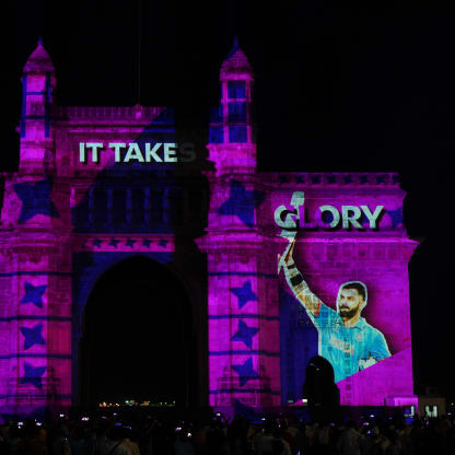 Gateway of India in Mumbai lights up to celebrate Diwali and the greatest cricket World Cup