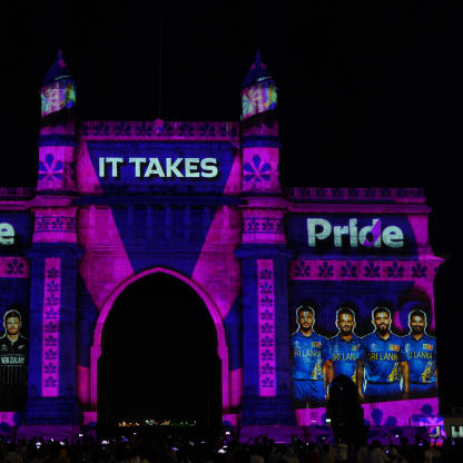 Gateway of India in Mumbai lights up to celebrate Diwali and the greatest cricket World Cup