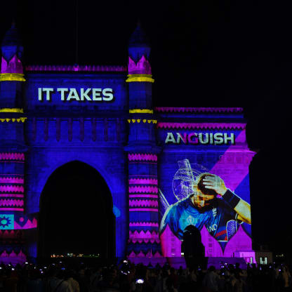 Gateway of India in Mumbai lights up to celebrate Diwali and the greatest cricket World Cup