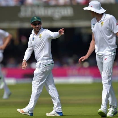 Dean Elgar captained South Africa for the first time against England in 2017 at the Lord's