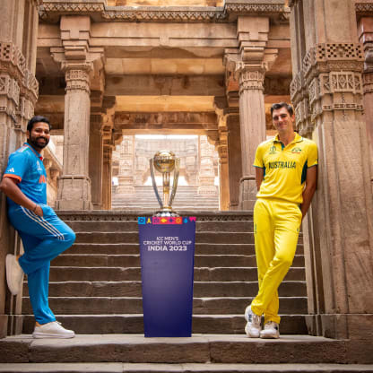 ICC Men's Cricket World Cup 2023 captains shoot ahead of the final at Adalaj Stepwell