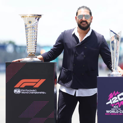 ICC Men's T20 World Cup Yuvraj Singh at the Miami Grand Prix