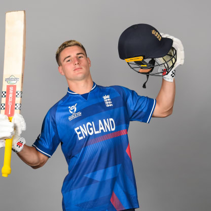 England player photoshoot ahead of the ICC U19 Men's Cricket World Cup