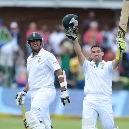 Dean Elgar scored his maiden Test hundred against New Zealand in Gqeberha. It was his third Test.