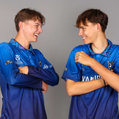 Namibia player photoshoot ahead of the ICC U19 Men's Cricket World Cup