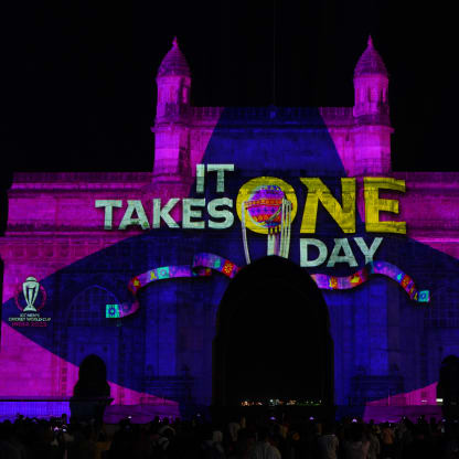 Gateway of India in Mumbai lights up to celebrate Diwali and the greatest cricket World Cup