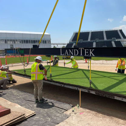 Installation of pitch in New York ahead of ICC Men's T20 World Cup 2024