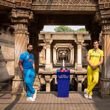 ICC Men's Cricket World Cup 2023 captains shoot at Adalaj Stepwell ahead of the final