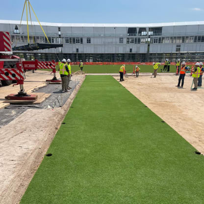 Pitch laid in NCIS ahead of ICC Men's T20 World Cup 2024