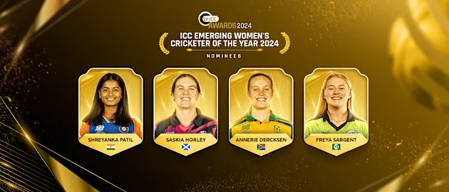 ICC Awards 2024 - Emerging Women's Cricketer of the Year - Nominees 9x16