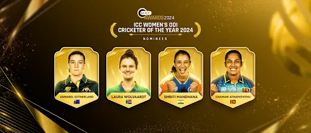 ICC Awards 2024 - Women's ODI Cricketer of the Year - Nominees 21x9