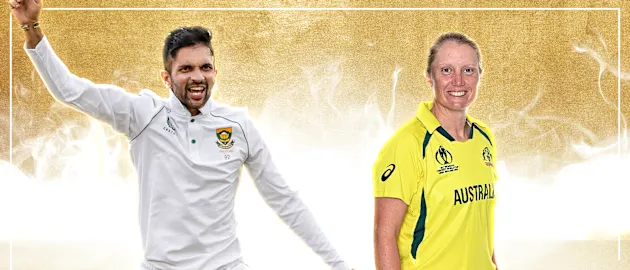 Keshav Maharaj and Alyssa Healy - ICC POTM for April 2022