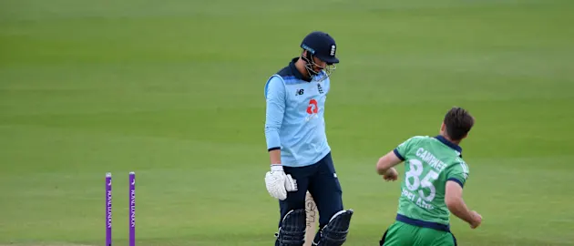 Curtis Campher has taken three wickets in the series so far