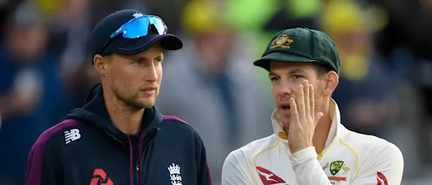 Joe Root and Tim Paine