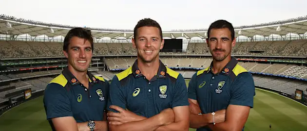Pat Cummins, Josh Hazlewood, Mitchell Starc