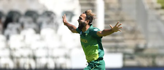 Tahir, famed for his exuberant wicket celebrations, will head the Proteas' spin attack