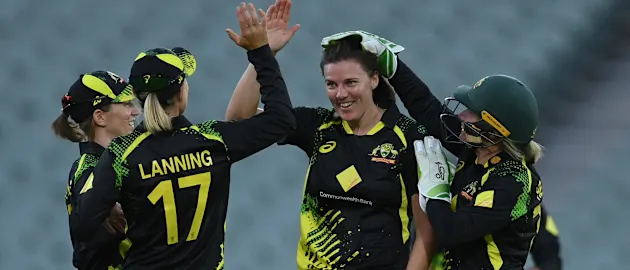 Tahlia McGrath celebrates a wicket