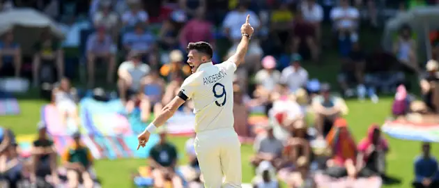 James Anderson struck with the very first delivery of the Test match