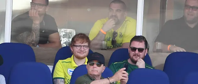 Ed Sheeran at Protea game