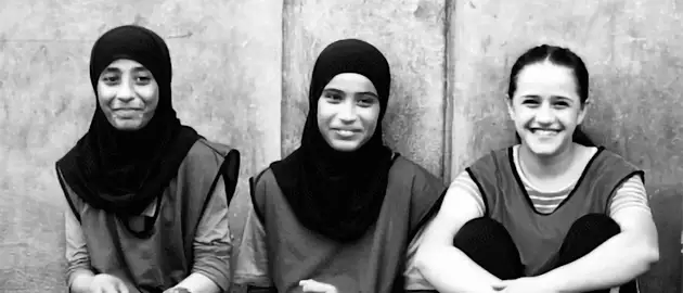 Amani with two of her friends