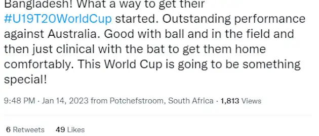 Frankie Mackay, who is at the tournament as an ICC mentor, sang Bangladesh's praises.