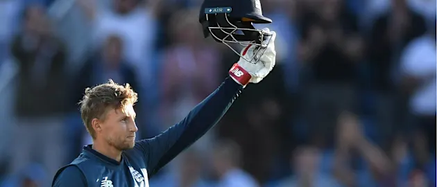 Joe Root brought up his 13th ODI hundred at Leeds