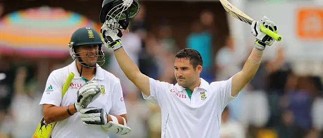 Elgar scored his maiden Test ton in Gqeberha against New Zealand