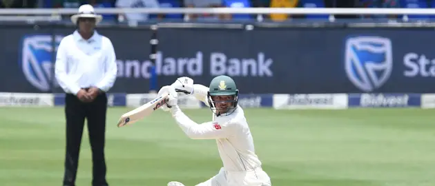 Quinton de Kock during his century against Pakistan
