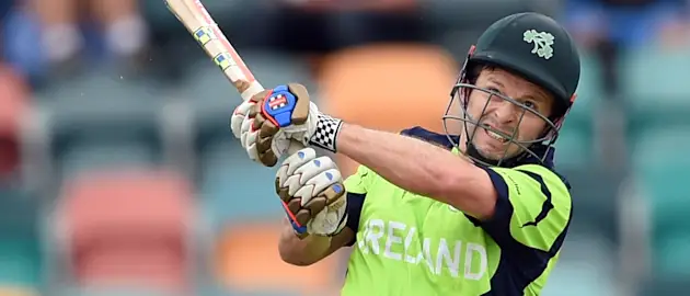 Ed Joyce batting for Ireland