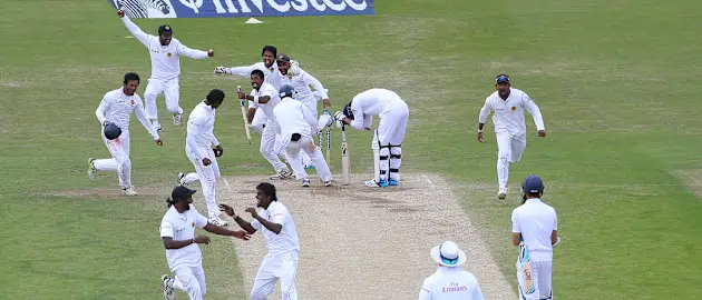 Sri Lanka's last Test win against England came in 2014