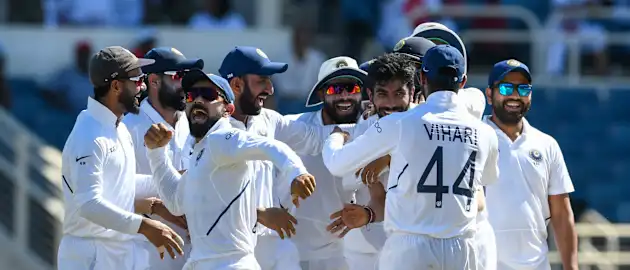 India beat the West Indies 2-0.