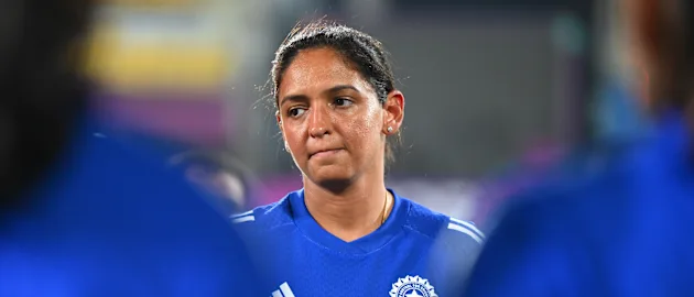 Harmanpreet Kaur during training