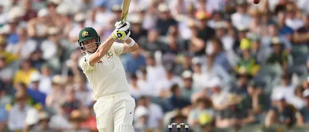Steven Smith was unbeaten on 92 as Australia finished with 203 for 3 at stumps.