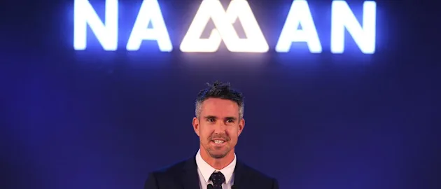 Kevin Pietersen at the MAK Pataudi Memorial Lecture, 2018