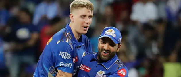 Cameron Green and Rohit Sharma of Mumbai Indians 1920x1080