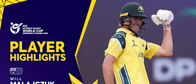 Will Malajczuk's record-fastest century | Player Highlights | U19 CWC 2026 
