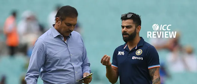 Ravi Shastri engaged in a conversation with Virat