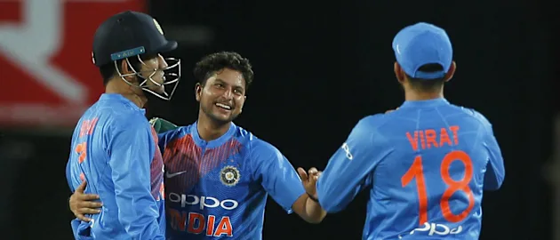 Kuldeep Yadav was successful in deceiving the Australian batsmen and took two wickets for 16 runs in four overs.