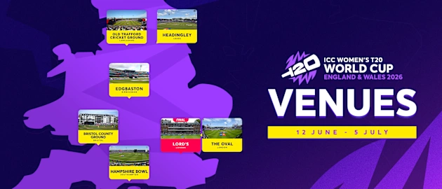 Venue Announcement GFX – Women’s T20WC 2026 - 21x9