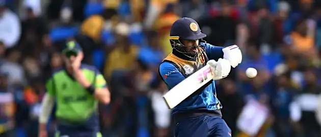 Dhananjaya de Silva of Sri Lanka bats during the ICC Men's T20 World Cup match between Sri Lanka and Ireland 1920x1080