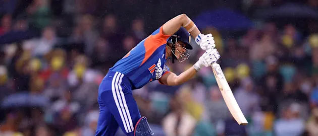 Smriti Mandhana of India bats during game one of the Women's T20 International series between Australia and India