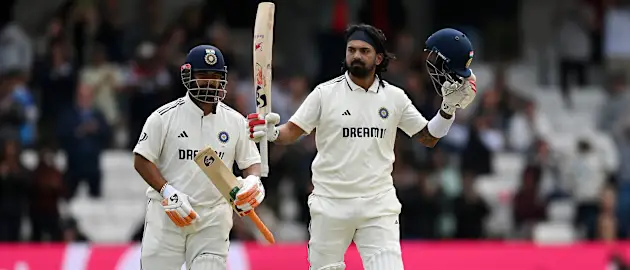 Logo of Pant, Rahul in record books as India set challenging total