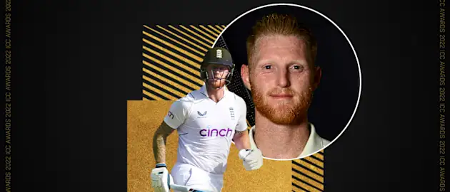 England's Ben Stokes is the recipient of ICC Men's Test Cricketer of the Year 2022