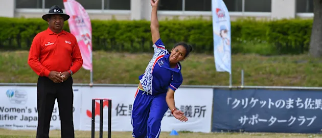 Lagi Otila Telea (5 for 14) picked up her third player of the match award for the tournament.