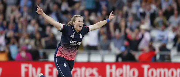 Anya Shrubsole was the star of the final taking six wickets for 46 runs to derail the Indian chase