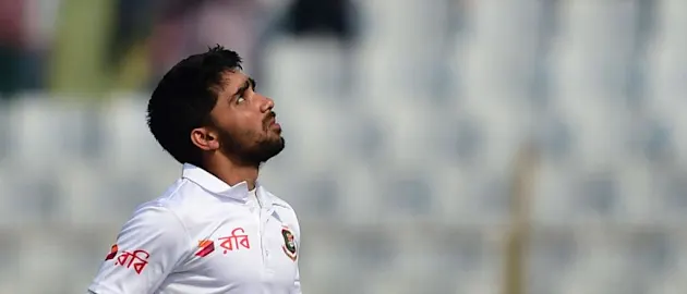 Mominul Haque reacts after scoring a century