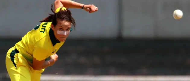 Megan Schutt was named the Player of the Tournament for the tri-series